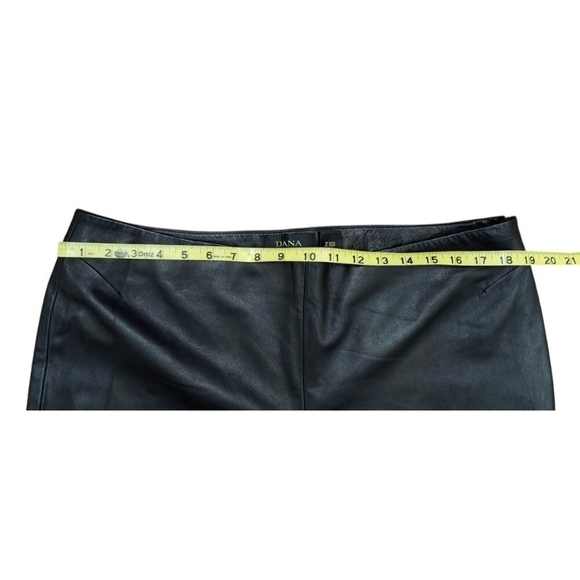 Dana Buchman Black Soft Leather Pants Size 16 - Picture 11 of 15